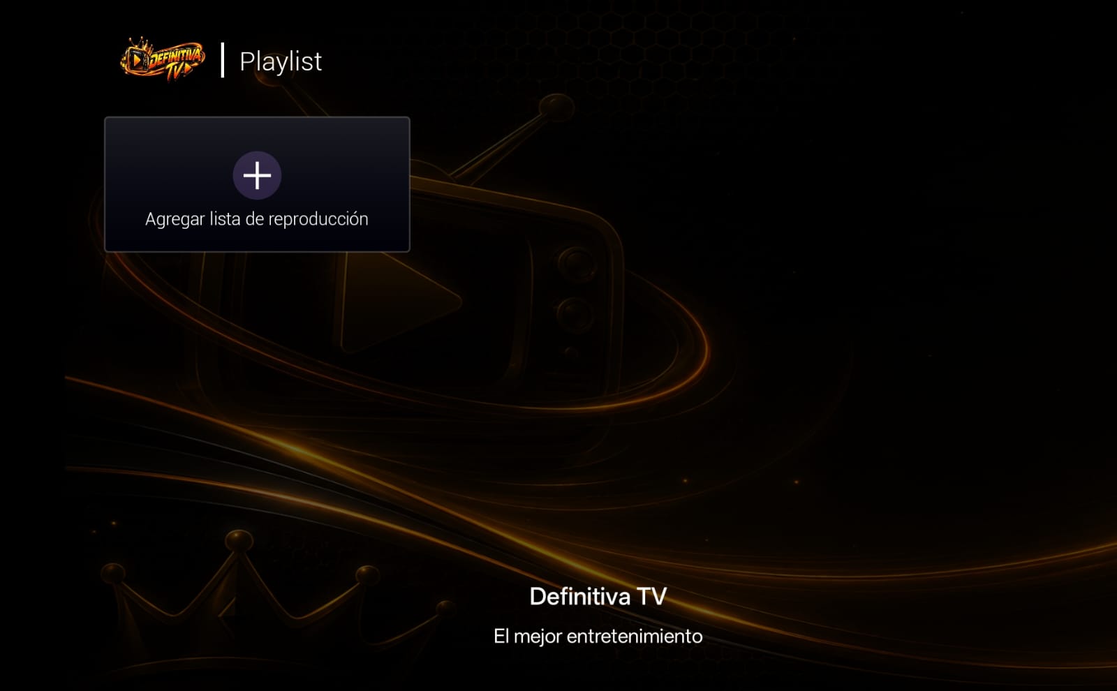Agregar lista Definitiva TV