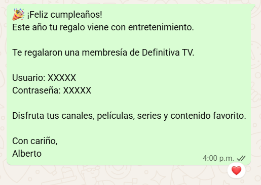 Regalo Definitiva TV
