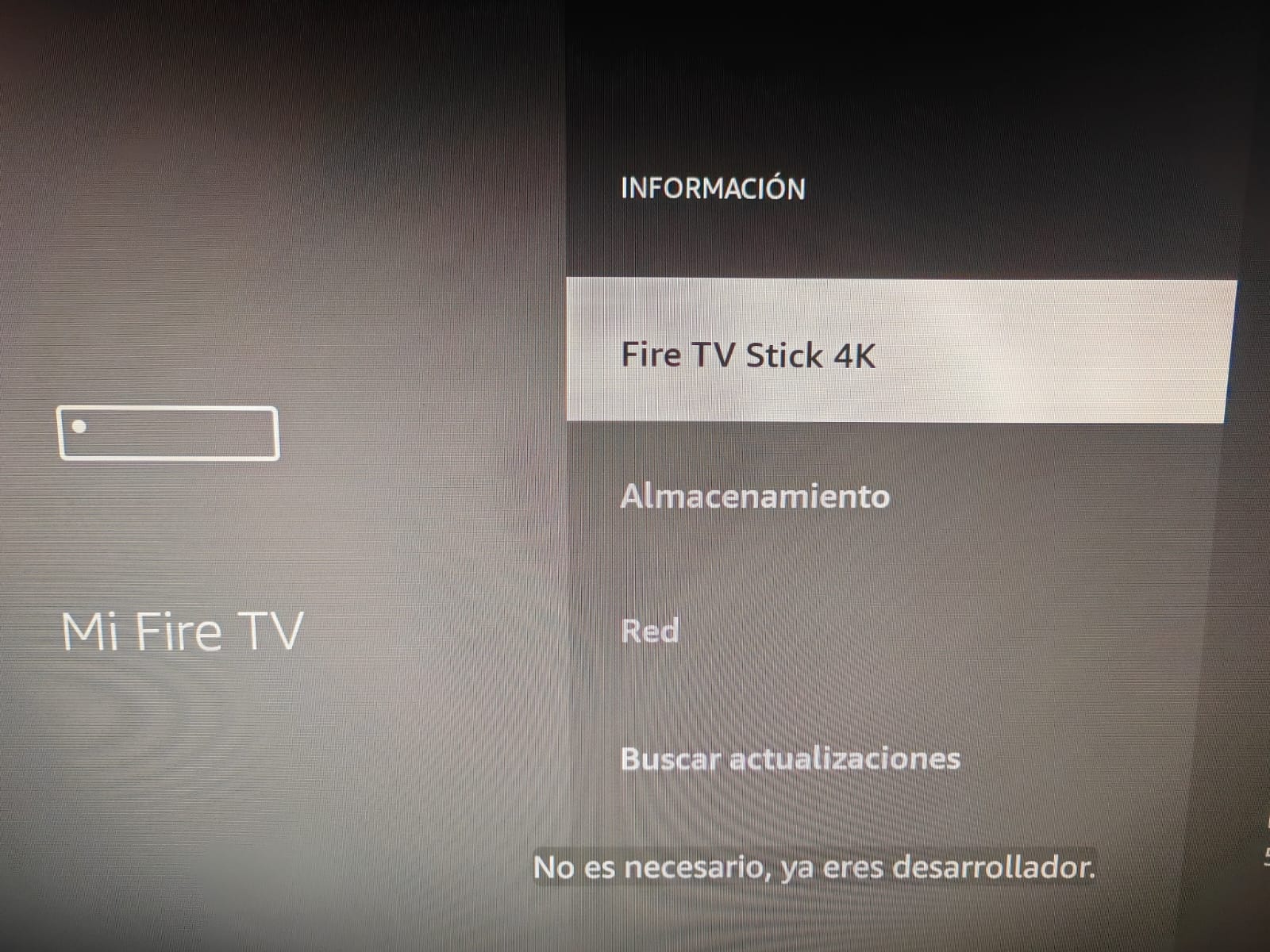 Información Fire TV